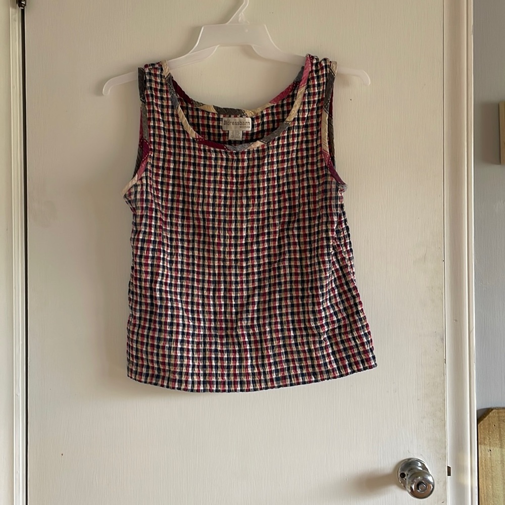 Dress barn plaid tank size 1x